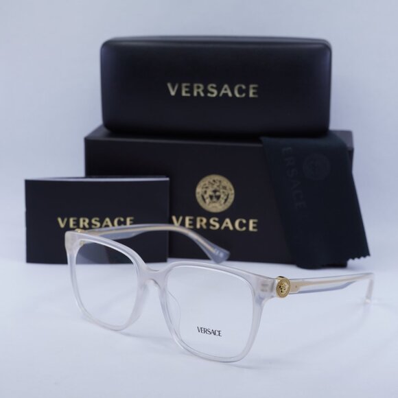 🕶️ New Versace VE3332D 5391 Eyeglasses - Opal Milk Frame 55mm - Picture 11 of 11